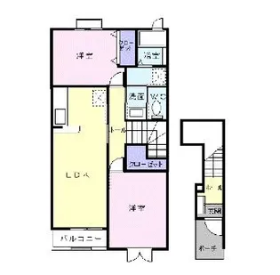 ブライト ヒル【2階】の間取り