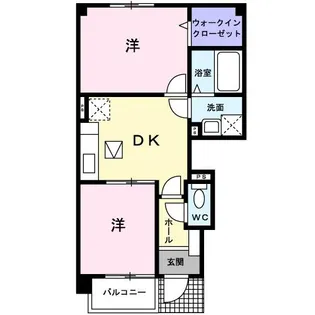 ニューヴィレッジA【1階】の間取り