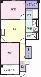 グランソレイユA【1階】の間取り