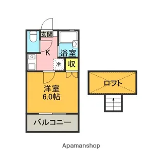 キャビンレイズ【107・号室】の間取り