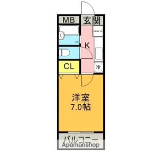 ぐりいんロッヂ【2階】の間取り