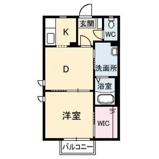 パークヒルひまわり【2階】の間取り