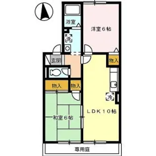 パルテール【1階】の間取り