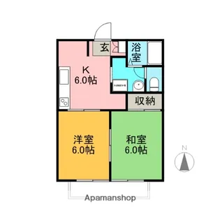 カルム・ユーピア【1階】の間取り