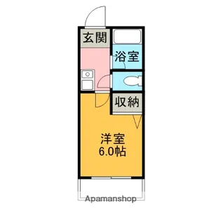 カレッジテッセラ【111号室】の間取り