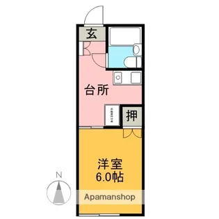 コーポ西川津【2階】の間取り
