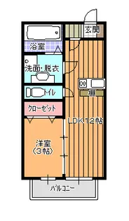 ソレイユ【1階】の間取り
