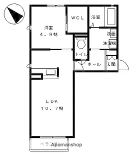 TCコートA【103号室】の間取り