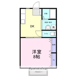 ガーデンハイツ高岡【1階】の間取り