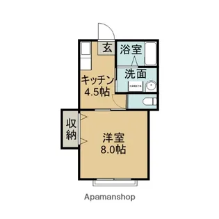 センチュリー21 A棟【205号室】の間取り