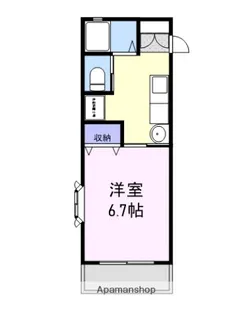 グランメール【201号室】の間取り