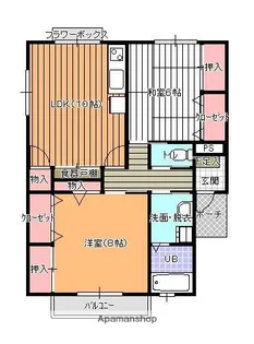 メゾンティピカル2【2階】の間取り