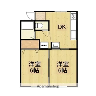 グランプラス武志【A102号室】の間取り