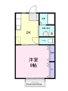 エクセレンスやまだA【205号室】の間取り