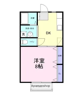 エクセレンスやまだB【106号室】の間取り