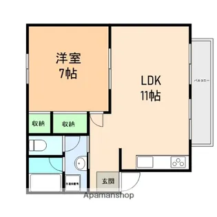 セジュールオオタ【A103号室】の間取り