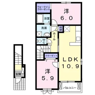 ジール マルマツ【2階】の間取り