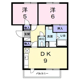 ドミール板倉【3階】の間取り
