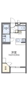 レオパレスフローラ K【213号室】の間取り