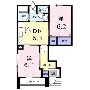 ダヴァンティ・パルコ【1階】の間取り