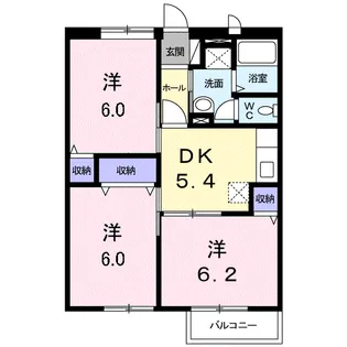 ピュアパレス【1階】の間取り