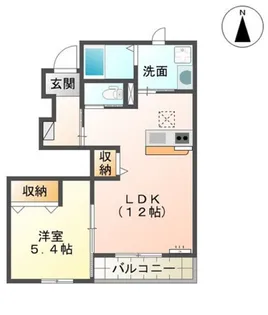 ドルチェ ヴィータ【1階】の間取り