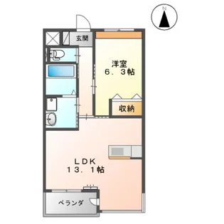 ファインパレスⅤ【3階】の間取り