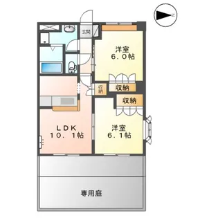 グランディール【1階】の間取り