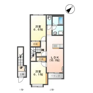メルシーハイツ【2階】の間取り