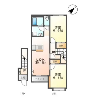 メルシーハイツ【2階】の間取り
