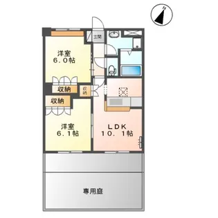 ネオユニバース【1階】の間取り