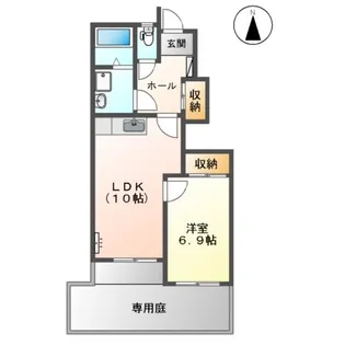 サニーハイツ【1階】の間取り