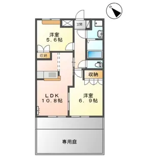 メゾン・パルティーダ【1階】の間取り