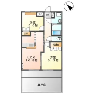 メゾン・パルティーダ【107号室】の間取り