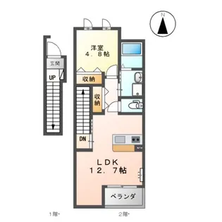 プリマヴェーラ【2階】の間取り