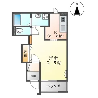 ローズスクエア【1階】の間取り