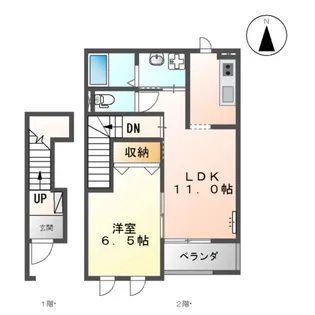ローズスクエア【2階】の間取り