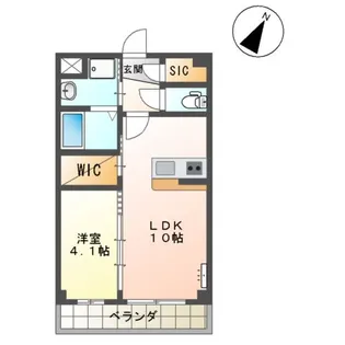 レガシィ【203号室】の間取り