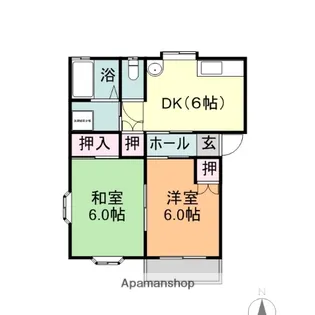 グラディールセントラルⅠ A【101号室】の間取り