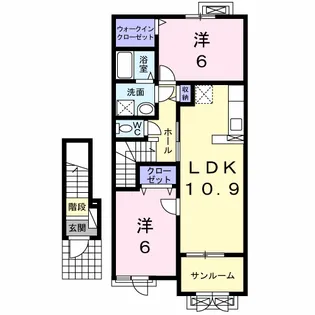 ANGE Ⅱ【2階】の間取り