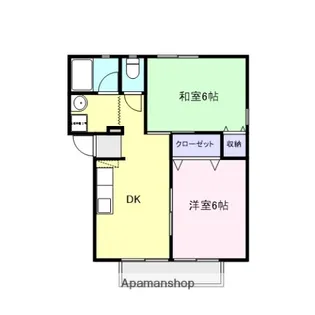 メゾンフォーレストB【102号室】の間取り