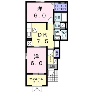 オハナ ヒキナ【1階】の間取り