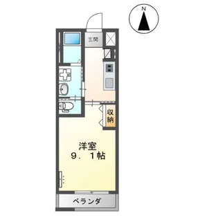 フリーデン・アライン【2階】の間取り