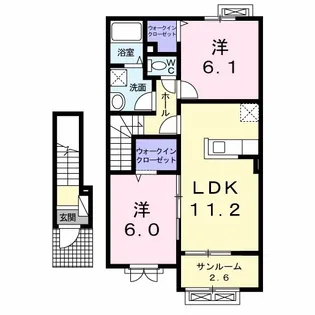 グラン レジデンス B【2階】の間取り