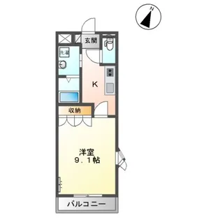 ヴィラ コンフォースⅠ番館【2階】の間取り