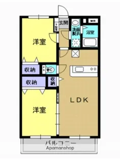 ユーミー川方【3階】の間取り
