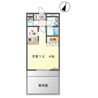 ロマン B棟【1階】の間取り