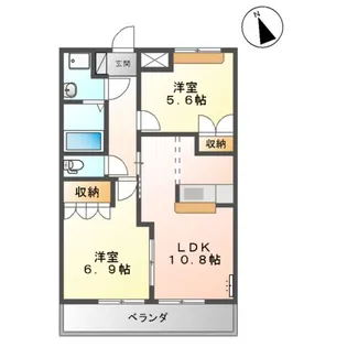 ベル・グラース【2階】の間取り