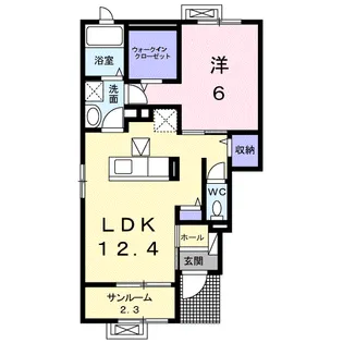ゼフィール A【1階】の間取り