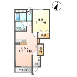 サークルコートⅠ【1階】の間取り